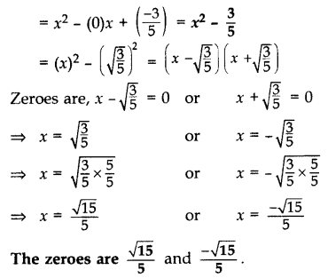 Important Questions for Class 10 Maths Chapter 2 Polynomials 12