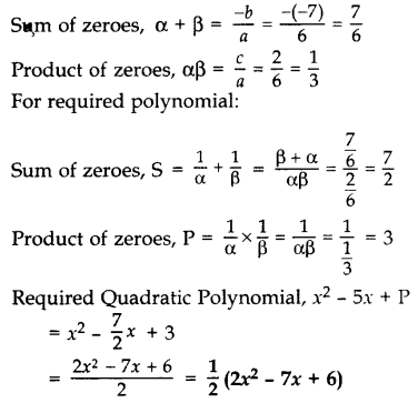 Important Questions for Class 10 Maths Chapter 2 Polynomials 15