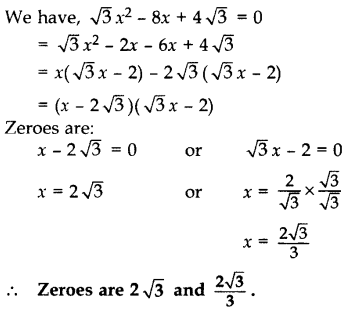 Important Questions for Class 10 Maths Chapter 2 Polynomials 3