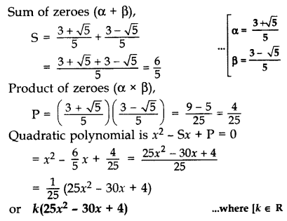 Important Questions for Class 10 Maths Chapter 2 Polynomials 4