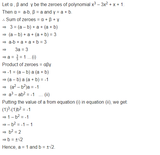 Polynomials Class 10 Maths NCERT Solutions Exercise 2.4 Q3
