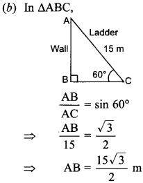 MCQ Questions for Class 10 Maths Application of Trigonometry with Answers 18