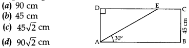 MCQ Questions for Class 10 Maths Application of Trigonometry with Answers 5