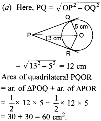 MCQ Questions for Class 10 Maths Circles with Answers 23