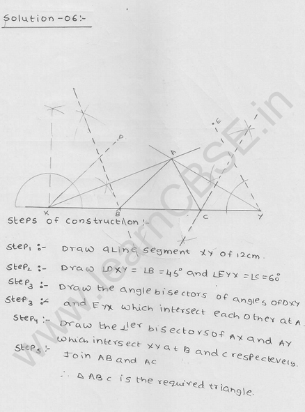 RD Sharma Class 9 solutions Chapter 17 Constructions Ex 17.3 Q 6