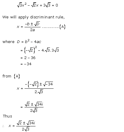 RD-Sharma-class-11-Solutions-Chapter-14-Quadratic-Equations-Ex-14.1-Q-20