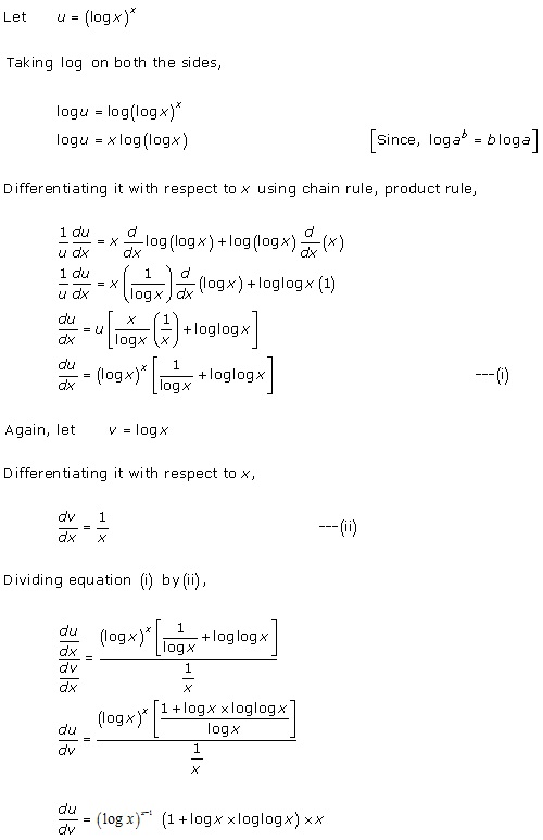 RD Sharma Class 12 Solutions Chapter 11 Differentiation Ex 11.8 Q3