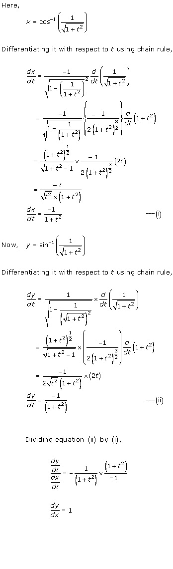 RD Sharma Class 12 Solutions Chapter 11 Differentiation Ex 11.7 Q12