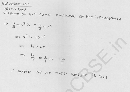 RD Sharma Class 9 solutions Chapter 21 Surface Area and volume of A Sphere Ex 21.1 16