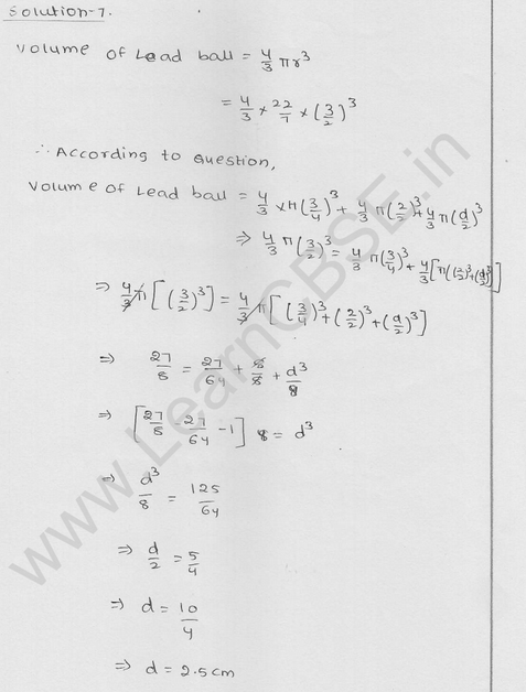 RD Sharma Class 9 solutions Chapter 21 Surface Area and volume of A Sphere Ex 21.1 14