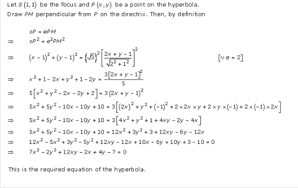 RD-Sharma-class-11-Solutions-Hyperbola-Chapter-27-Exercise-27.1-Q-2-ii