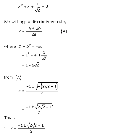 RD-Sharma-class-11-Solutions-Chapter-14-Quadratic-Equations-Ex-14.1-Q-22