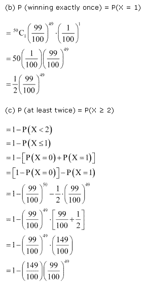 RD Sharma Class 12 Solutions Chapter 33 Binomial Distribution Ex 33.1 Q 44