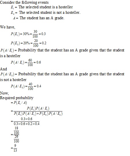 RD Sharma Class 12 Solutions Chapter 31 Probability Ex 31.7 Q 31