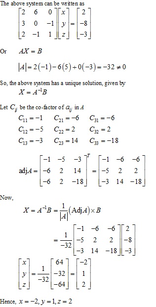 RD Sharma Class 12 Solutions Chapter 8 Solution of Simultaneous Linear Equations Ex 8.1 Q2-ix