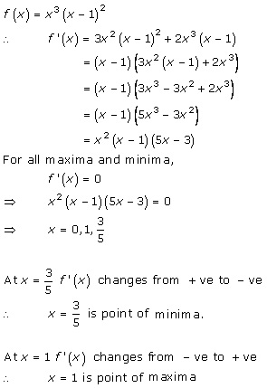 RD Sharma Class 12 Solutions Chapter 18 Maxima and Minima 18.2 Q3