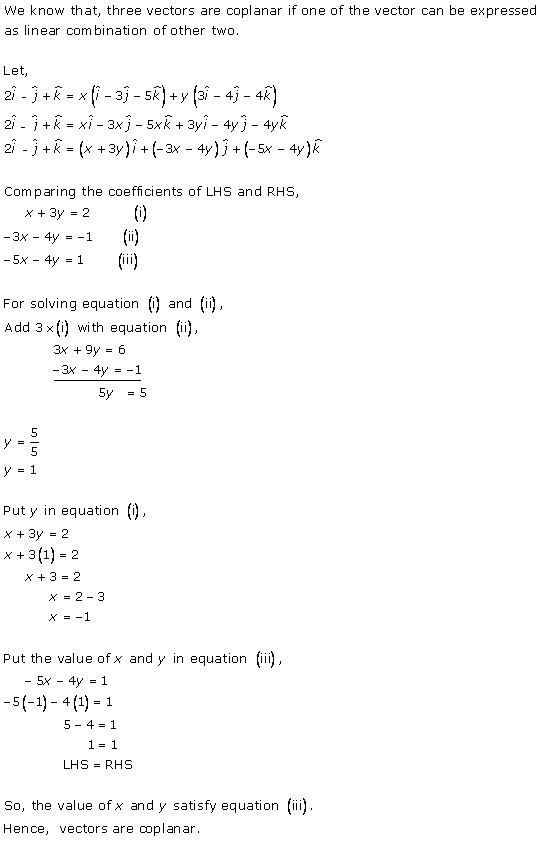 RD Sharma Class 12 Solutions Chapter 23 Algebra of Vectors Ex 23.7 Q5-i.