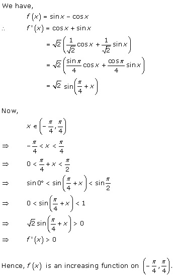Free Online RD Sharma Class 12 Solutions Chapter 17 Increasing and Decreasing Functions Ex 17.2 Q27