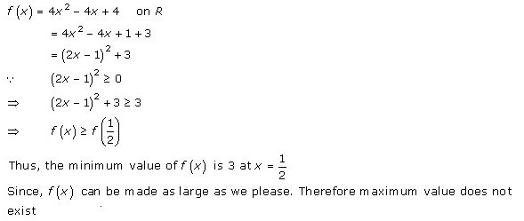 RD Sharma Class 12 Solutions Chapter 18 Maxima and Minima 18.1 Q1