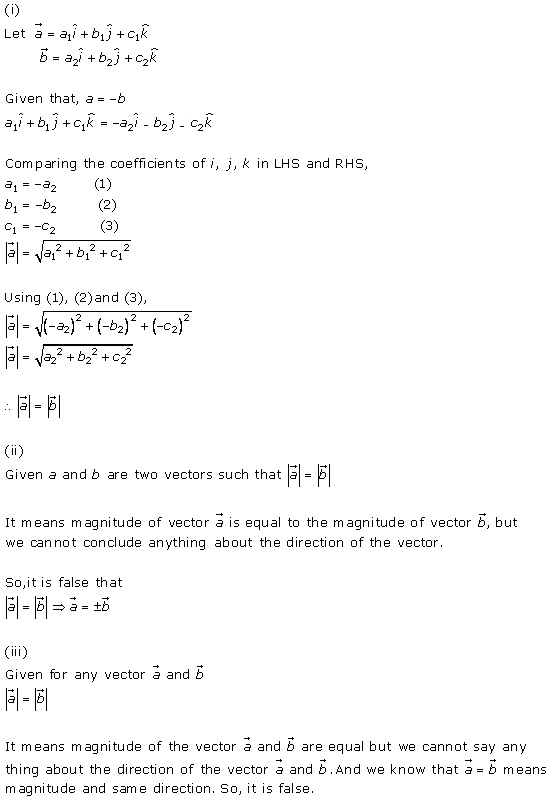 RD Sharma Class 12 Solutions Chapter 23 Algebra of Vectors Ex 23.2 Q10