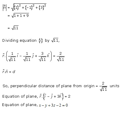 RD Sharma Class 12 Solutions Chapter 29 The Plane 29.4 Q9-i