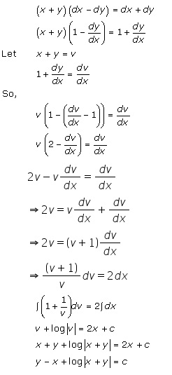 RD Sharma Class 12 Solutions Chapter 22 Differential Equations Ex 22.8 Q9-i
