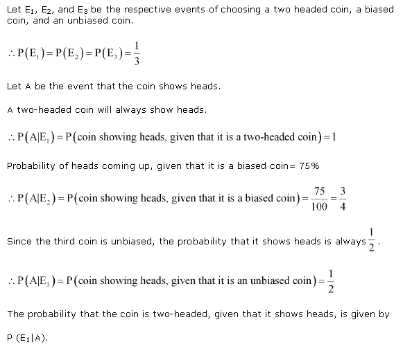 RD Sharma Class 12 Solutions Chapter 31 Probability Ex 31.7 Q 26