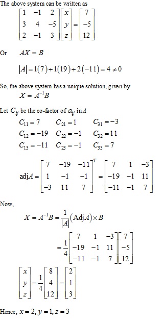 RD Sharma Class 12 Solutions Chapter 8 Solution of Simultaneous Linear Equations Ex 8.1 Q2-xiv