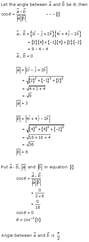 RD Sharma Class 12 Solutions Chapter 24 Scalar or Dot Product Ex 24.1 Q5-iii