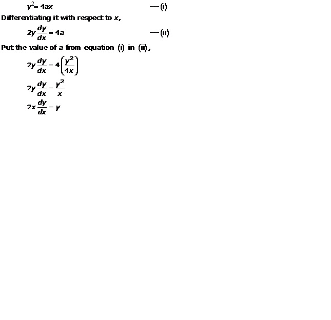 RD Sharma Class 12 Solutions Chapter 22 Differential Equations Ex 22.2 Q3-i