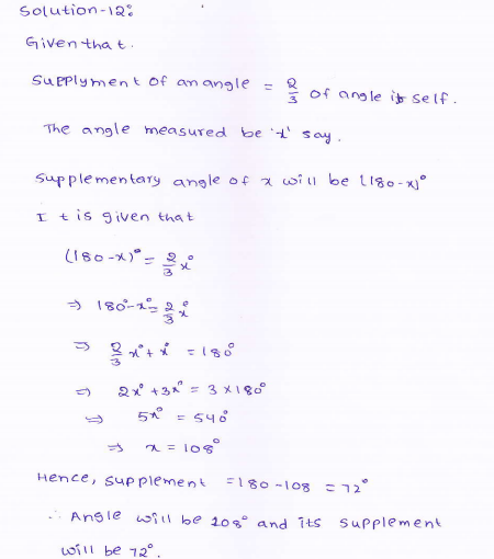 RD-Sharma-class 9-maths-Solutions-chapter 8 - Lines and Angles -Exercise 8.1 -Question-12