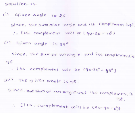 RD-Sharma-class 9-maths-Solutions-chapter 8 - Lines and Angles -Exercise 8.1 -Question-1