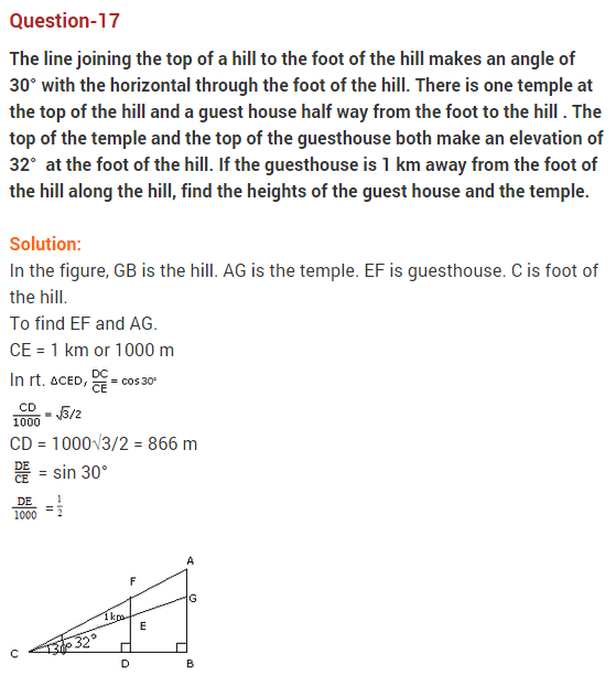 Some-Applications-of-Trigonometry-CBSE-Class-10-Maths-Extra-Questions-17