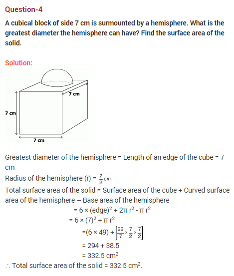 NCERT-Solutions-For-Class-10-Maths-Surface-Areas-And-Volumes-Ex-13.1-Q-4
