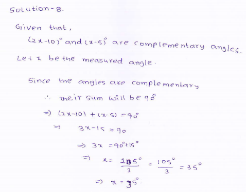 RD-Sharma-class 9-maths-Solutions-chapter 8 - Lines and Angles -Exercise 8.1 -Question-8