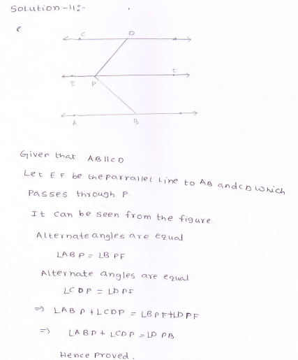 RD-Sharma-class 9-maths-Solutions-chapter 8 - Lines and Angles -Exercise 8.4 -Question-11