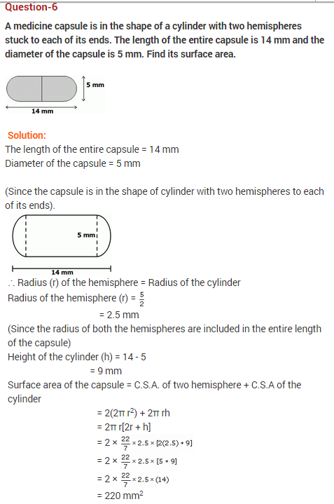 NCERT-Solutions-For-Class-10-Maths-Surface-Areas-And-Volumes-Ex-13.1-Q-6