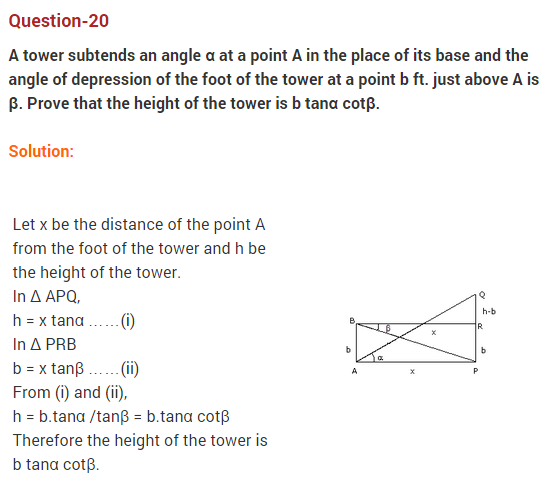 Some-Applications-of-Trigonometry-CBSE-Class-10-Maths-Extra-Questions-20