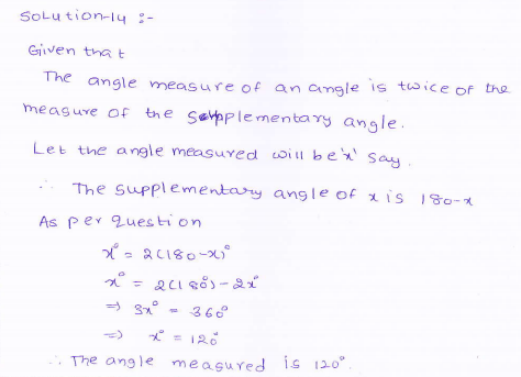 RD-Sharma-class 9-maths-Solutions-chapter 8 - Lines and Angles -Exercise 8.1 -Question-14