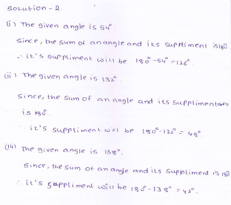 RD-Sharma-class 9-maths-Solutions-chapter 8 - Lines and Angles -Exercise 8.1 -Question-2