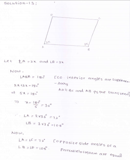 RD-Sharma-class 9-maths-Solutions-chapter 8 - Lines and Angles -Exercise 8.4 -Question-13