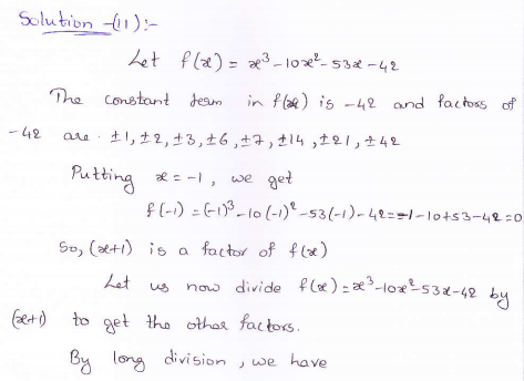 RD-Sharma-class 9-maths-Solutions-chapter 6-Factorization of Polynomials -Exercise 6.5-Question-11