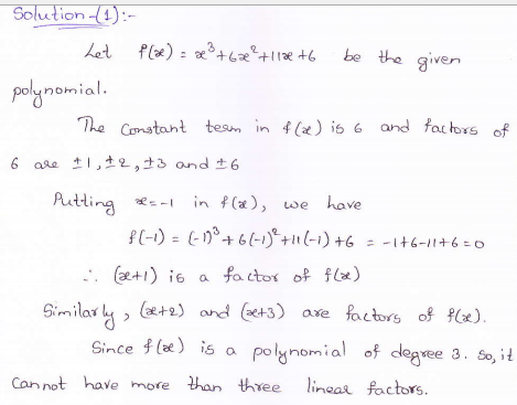 RD-Sharma-class 9-maths-Solutions-chapter 6-Factorization of Polynomials -Exercise 6.5-Question-1