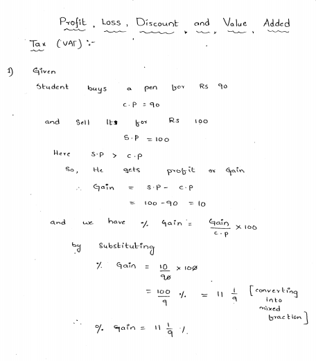 RD-Sharma-Class-8-Solutions-Chapter-13-Profit-Loss-Discount-And-VAT-Ex-13.1-Q-1