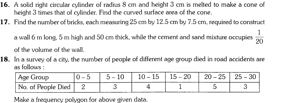 CBSE Sample Papers for Class 9 SA2 Maths Solved 2016 Set 11-6
