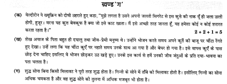 CBSE Sample Papers for Class 10 SA2 Hindi Solved 2016 Set 5-8