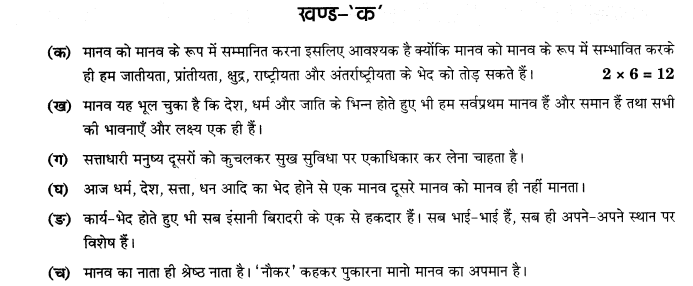 CBSE Sample Papers for Class 10 SA2 Hindi Solved 2016 Set 5-1