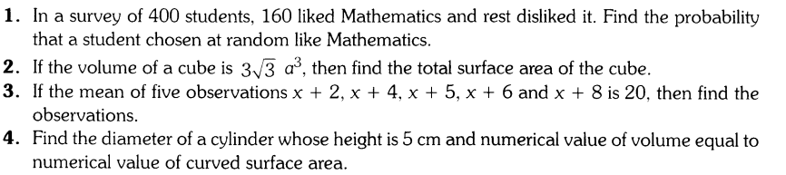 CBSE Sample Papers for Class 9 SA2 Maths Solved 2016 Set 7-1