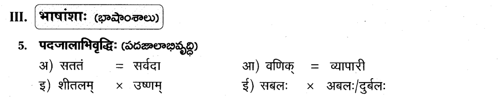 AP SSC 10th class Sanskrit Model paper 2015-16 Set 1-AIII 5