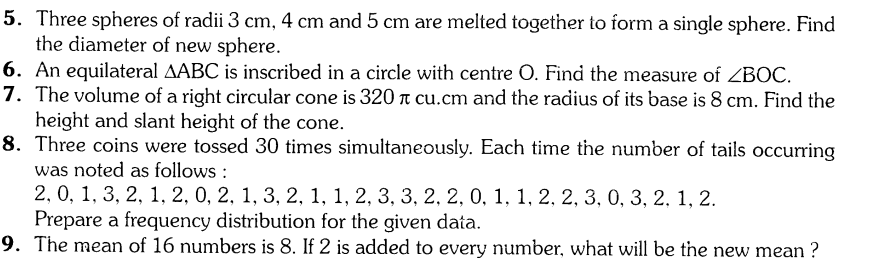 CBSE Sample Papers for Class 9 SA2 Maths Solved 2016 Set 12-2